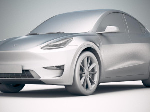 Tesla Model Y 2021 3Dモデル