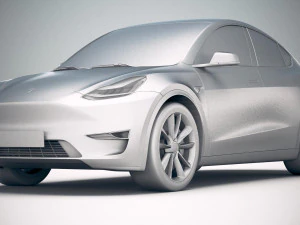 Tesla Model Y 2021 3D Model