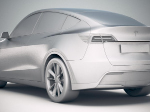 Tesla Model Y 2021 3Dモデル