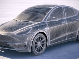 Tesla Model Y 2021 3Dモデル