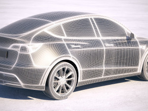 Tesla Model Y 2021 3Dモデル