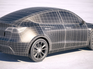 Tesla Model Y 2021 3Dモデル