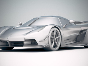 Koenigsegg Jesko 2020 3D 模型