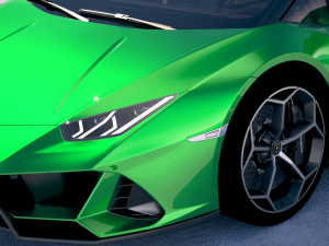 Huracan Evo Spyder 2019 3D Model