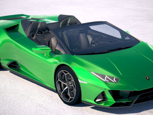 Huracan Evo Spyder 2019 3D Model
