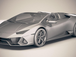 Huracan Evo Spyder 2019 3D Model