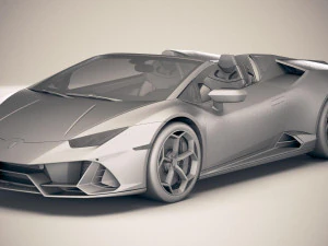 Huracan Evo Spyder 2019 3D Model
