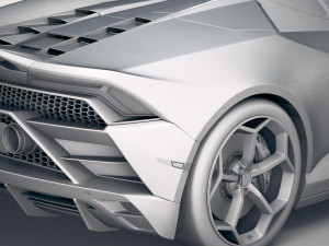 Huracan Evo Spyder 2019 3D Model