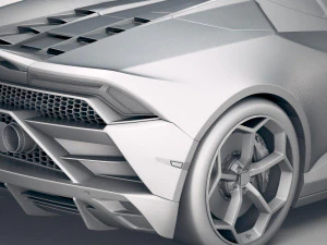 Huracan Evo Spyder 2019 3D Model