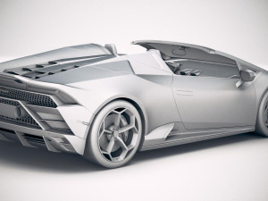 Huracan Evo Spyder 2019 3D Model