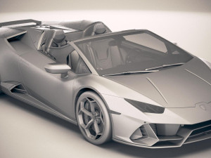 Huracan Evo Spyder 2019 3D Model