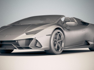 Huracan Evo Spyder 2019 3D Model