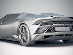 Huracan Evo Spyder 2019 3D Model