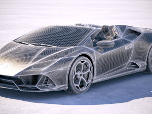 Huracan Evo Spyder 2019 3D Model