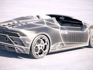 Huracan Evo Spyder 2019 3D Model