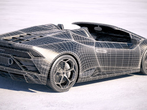 Huracan Evo Spyder 2019 3D Model