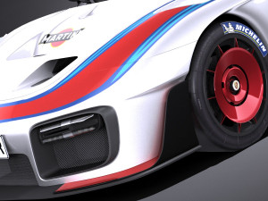Porsche 935 2019 Mobydick lowpoly Modelo 3D