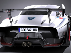 Porsche 935 2019 Mobydick lowpoly Modelo 3D