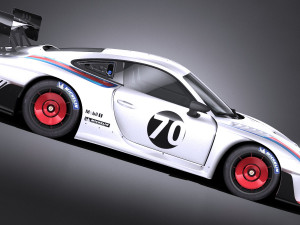 Porsche 935 2019 Mobydick lowpoly Modelo 3D