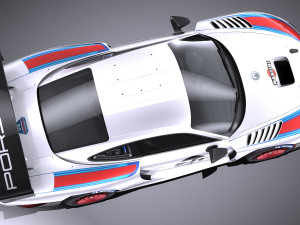 Porsche 935 2019 Mobydick lowpoly Modelo 3D