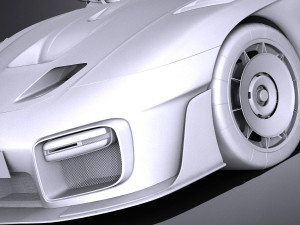 Porsche 935 2019 Mobydick lowpoly Modelo 3D