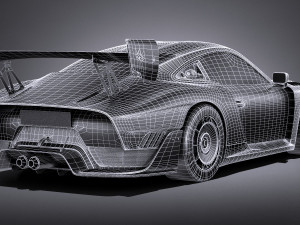 Porsche 935 2019 Mobydick lowpoly Modelo 3D