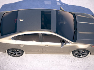 Subaru Legacy 2020 3D Model