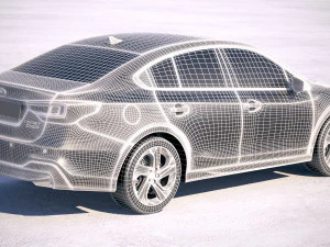 Subaru Legacy 2020 3D Model