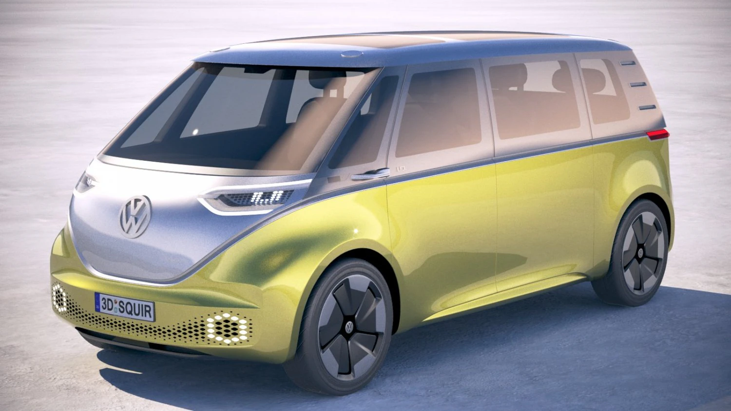 Volkswagen ID Buzz 2020 3D Model .c4d .max .obj .3ds .fbx .stl .blend