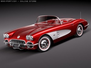 Chevrolet Corvette C1 3D Model