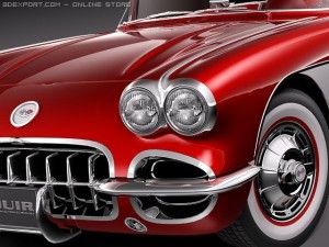 Chevrolet Corvette C1 3D-Modell