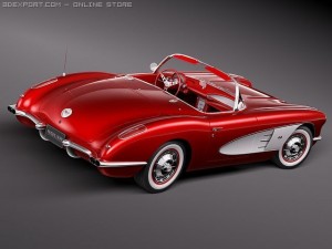 Chevrolet Corvette C1 3D-Modell