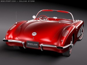 Chevrolet Corvette C1 3D-Modell