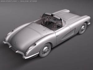 Chevrolet Corvette C1 3D-Modell