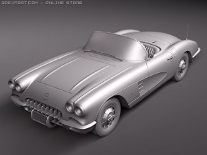 Chevrolet Corvette C1 3D-Modell