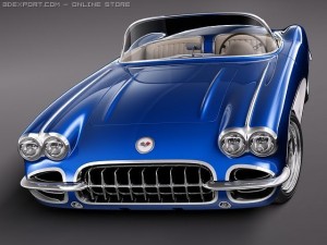 Chevrolet Corvette C1 Custom Modelo 3D