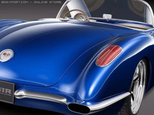 Chevrolet Corvette C1 Custom 3D Model