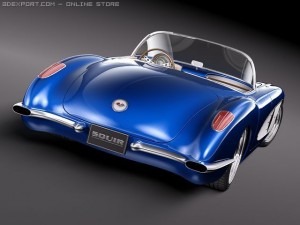 Chevrolet Corvette C1 Custom Modelo 3D