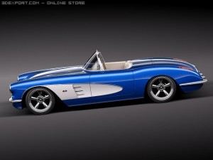 Chevrolet Corvette C1 Custom Modelo 3D