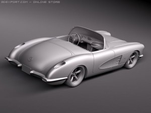 Chevrolet Corvette C1 Custom Modelo 3D