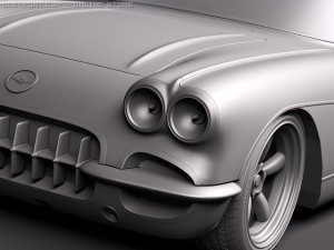 Chevrolet Corvette C1 Custom Modelo 3D