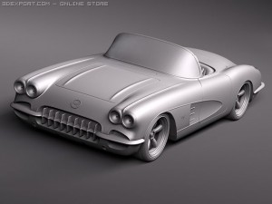 Chevrolet Corvette C1 Custom Modelo 3D