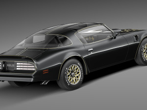 Pontiac Firebird Transam 1977 SE Bandit 3D Модель