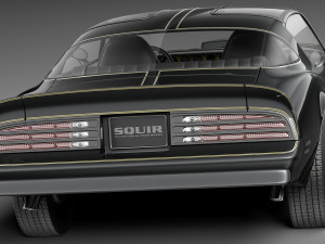 Pontiac Firebird Transam 1977 SE Bandit 3D Модель