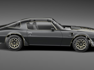 Pontiac Firebird Transam 1977 SE Bandit 3D Модель
