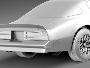 Pontiac Firebird Transam 1977 SE Bandit 3D Модель