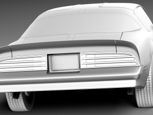 Pontiac Firebird Transam 1977 SE Bandit 3D Модель