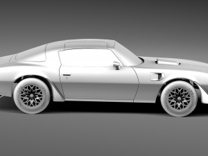 Pontiac Firebird Transam 1977 SE Bandit 3D Модель