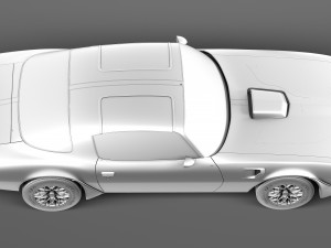 Pontiac Firebird Transam 1977 SE Bandit 3D Модель