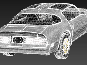 Pontiac Firebird Transam 1977 SE Bandit 3D Модель